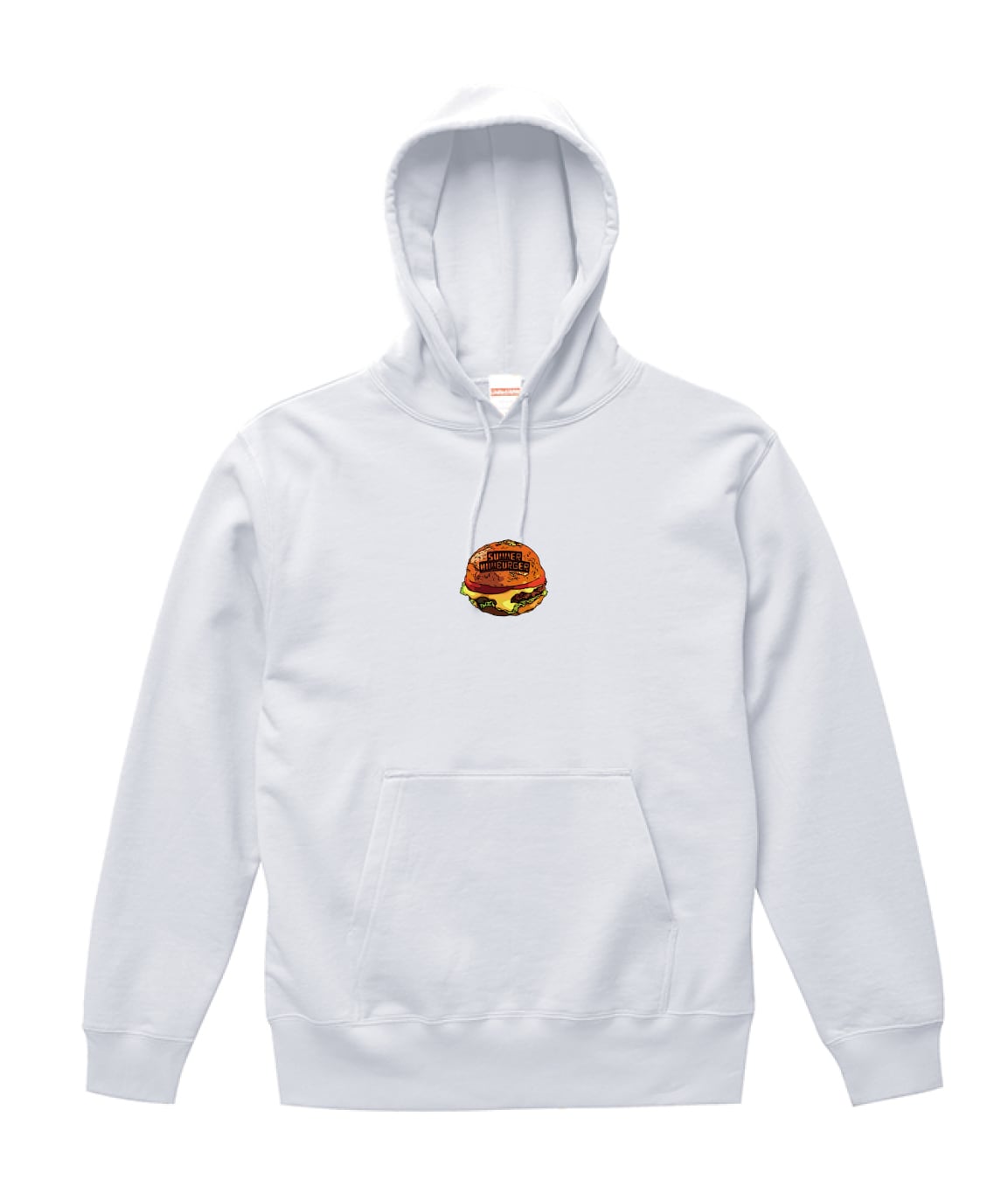 THE HAMBURGER HOODIE - WHITE