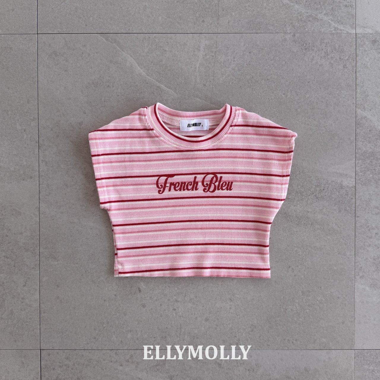 [ELLYMOLLY] Jelly Wave Crop Top +fee2 / [엘리몰리] 젤리웨이브크롭탑
