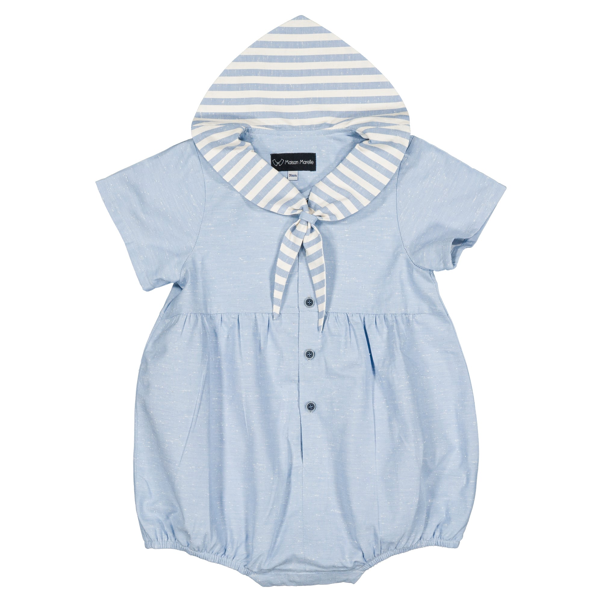 予約【Maison Marelle】Romper CARNOT- green / 6月上旬以降入荷