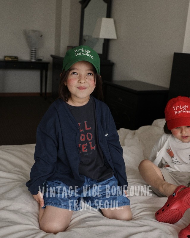〚予約〛Fox front plate half-sleeved Tee <kids><Jr><mom>