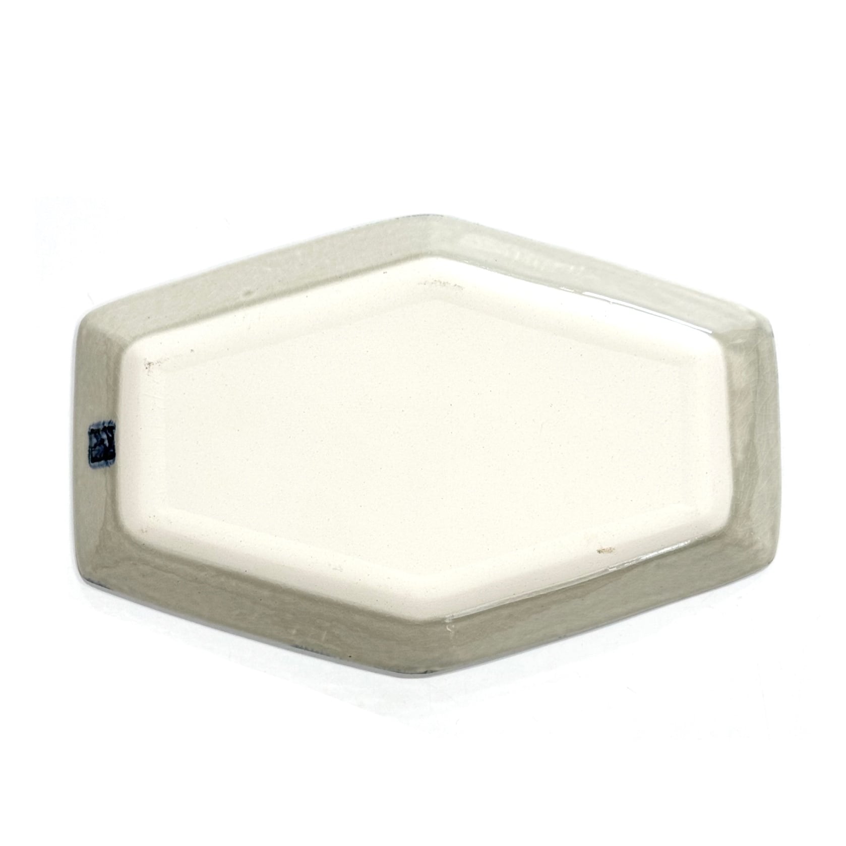 SALE】チェック 六角長皿 ブルー B .C(アウトレット) | 24to3［西富