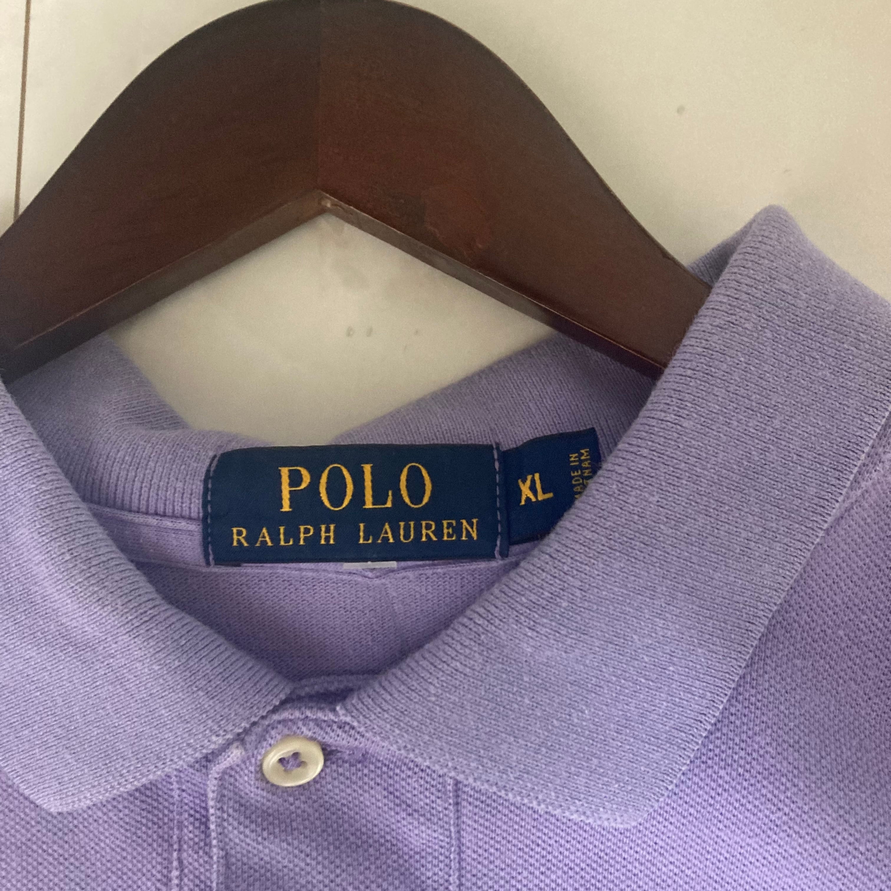 ショート丈リメイク】POLO RALPH LAUREN 半袖ポロシャツ XL 刺繍 