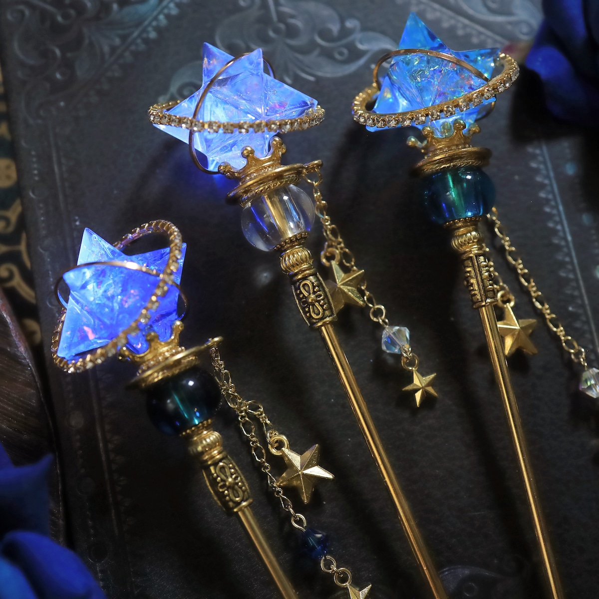 【星影の魔法杖】夜の魔女の魔法の杖(簪) | Early Moon Magic Equipment Shop