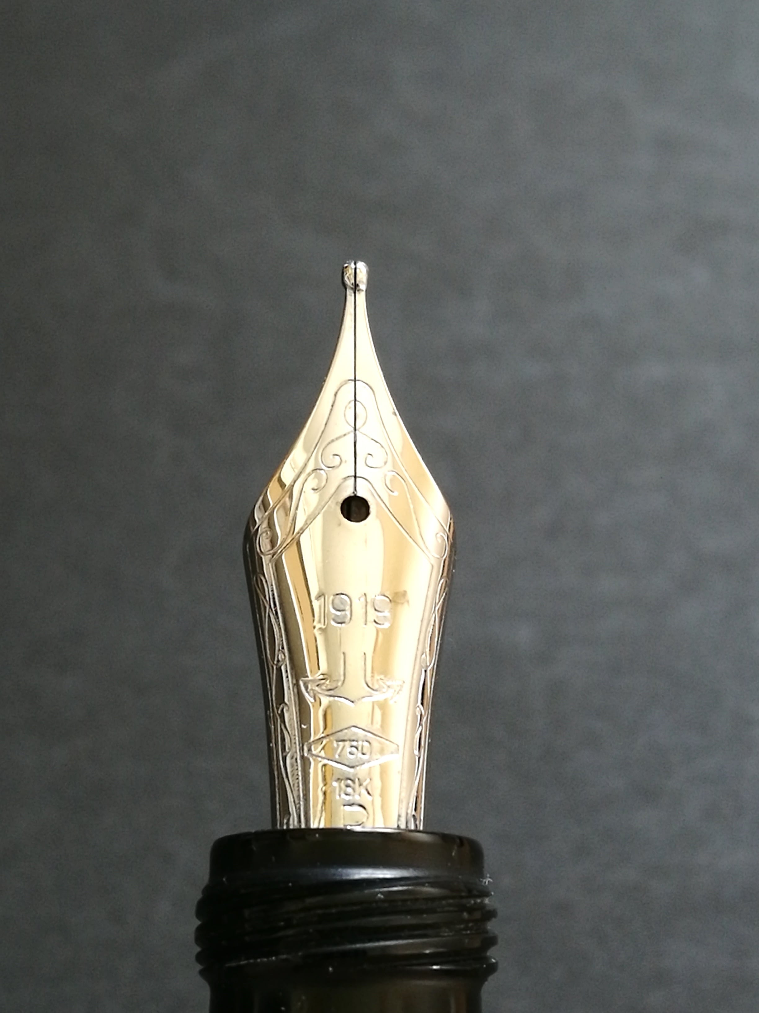 ANCORA アンコラ　万年筆　ペン先18K 750 銀製リング　SV925 アンコラ ペルラ ANCORA Perla （太字） 18K 01756 | 川口明弘の調整万年筆