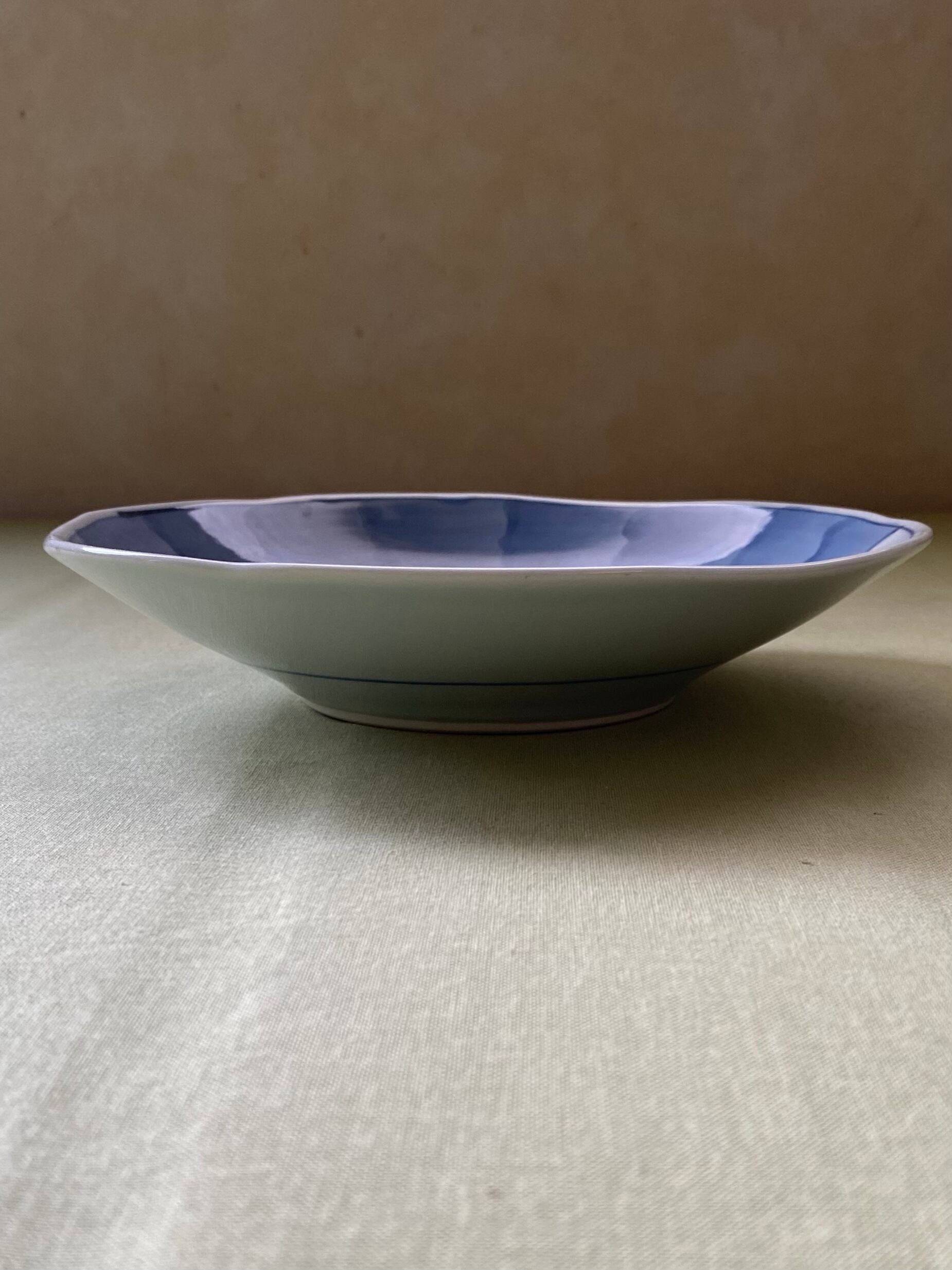 鷺絵7寸変形皿 | 惣次郎窯