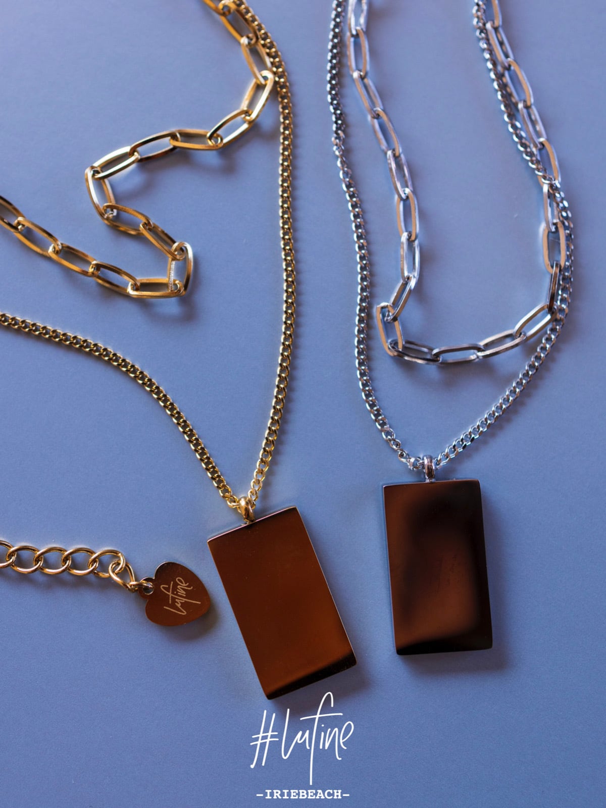 lufine】plate necklace(2連) | IRIEBEACH