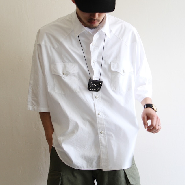 IS-NESS【 mens 】relax open collar shirts