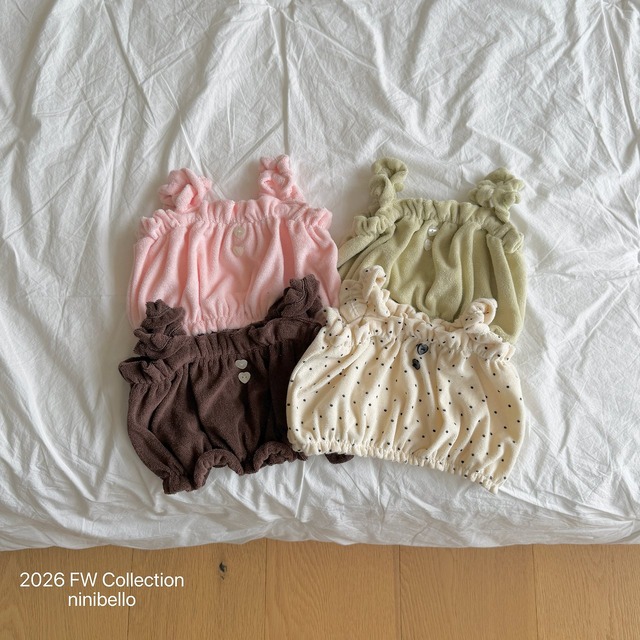 【取寄】ninibello｜yum terry bustier｜ヤムテリービスチェ｜XS-2XL｜kids｜26 autumn