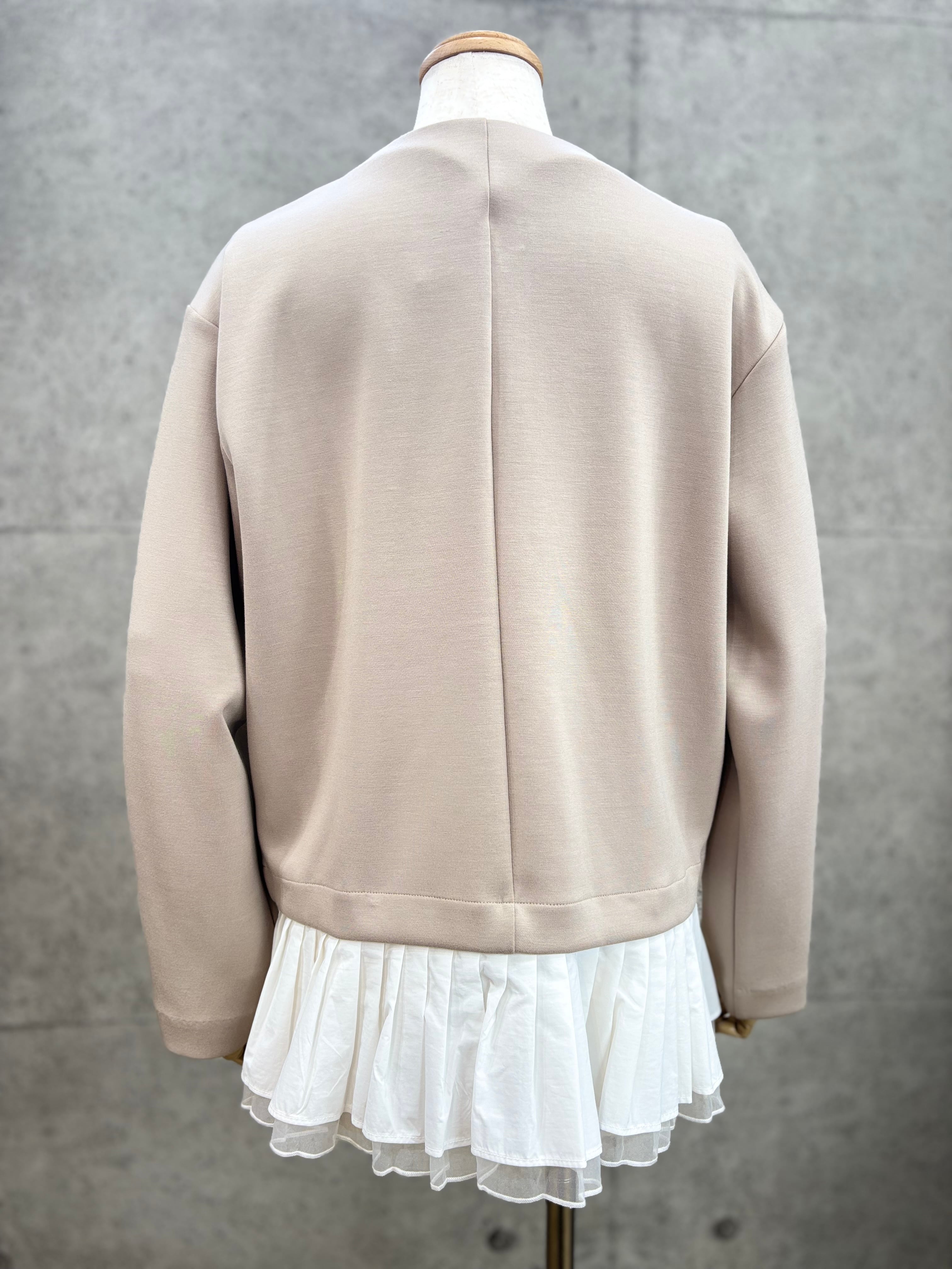CYNICAL ニットアウター 30％OFF SALE!!】CYNICAL(シニカル)異素材切り替えヘムブルゾン 2way