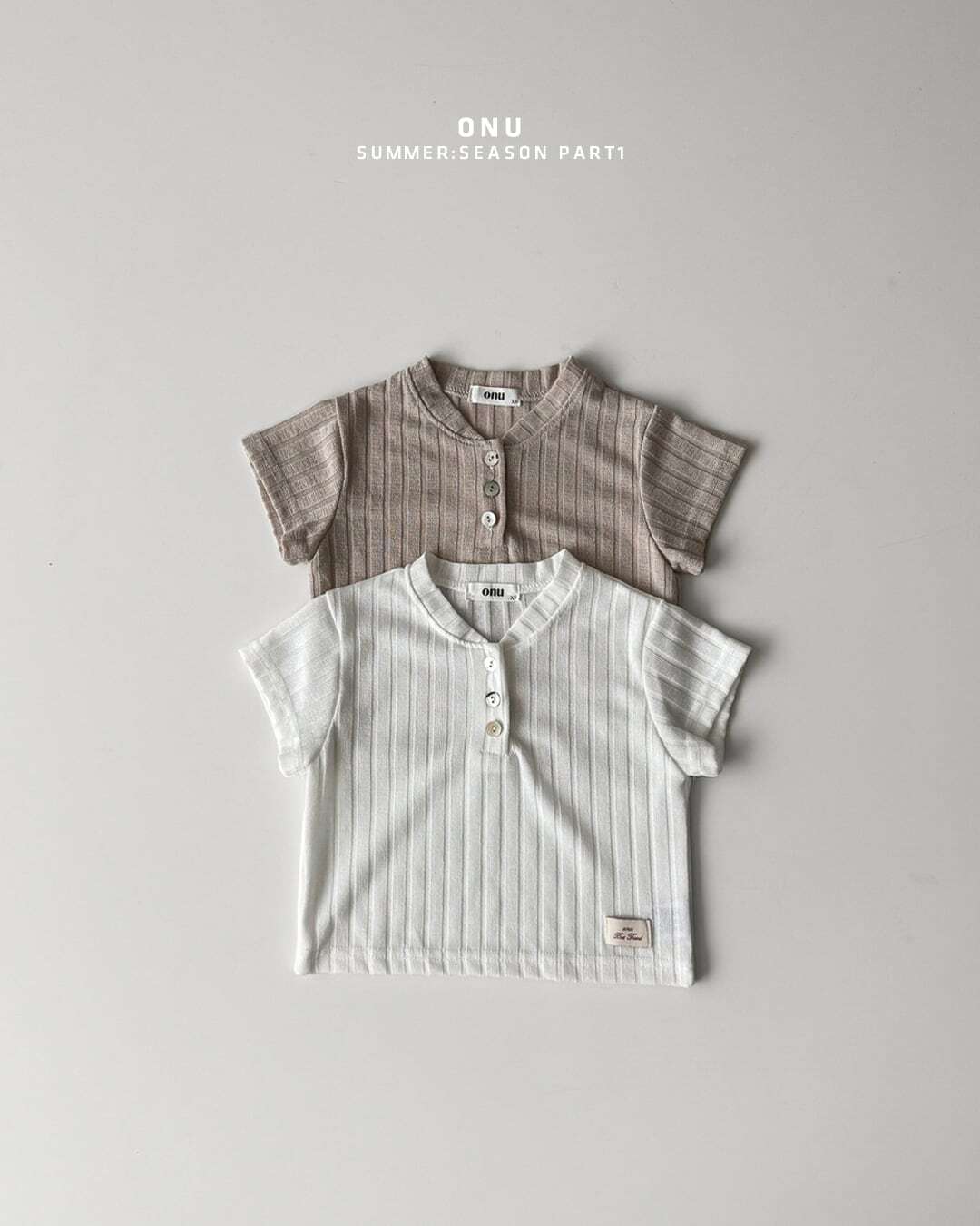 【予約】onu Ribbed striped T