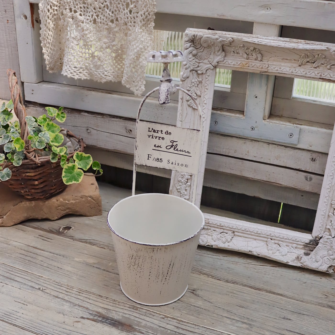 ガーデニング　アンティーク　雑貨　ブリキ　ヨーロッパ調 725644a77aea35a806786861fcafba