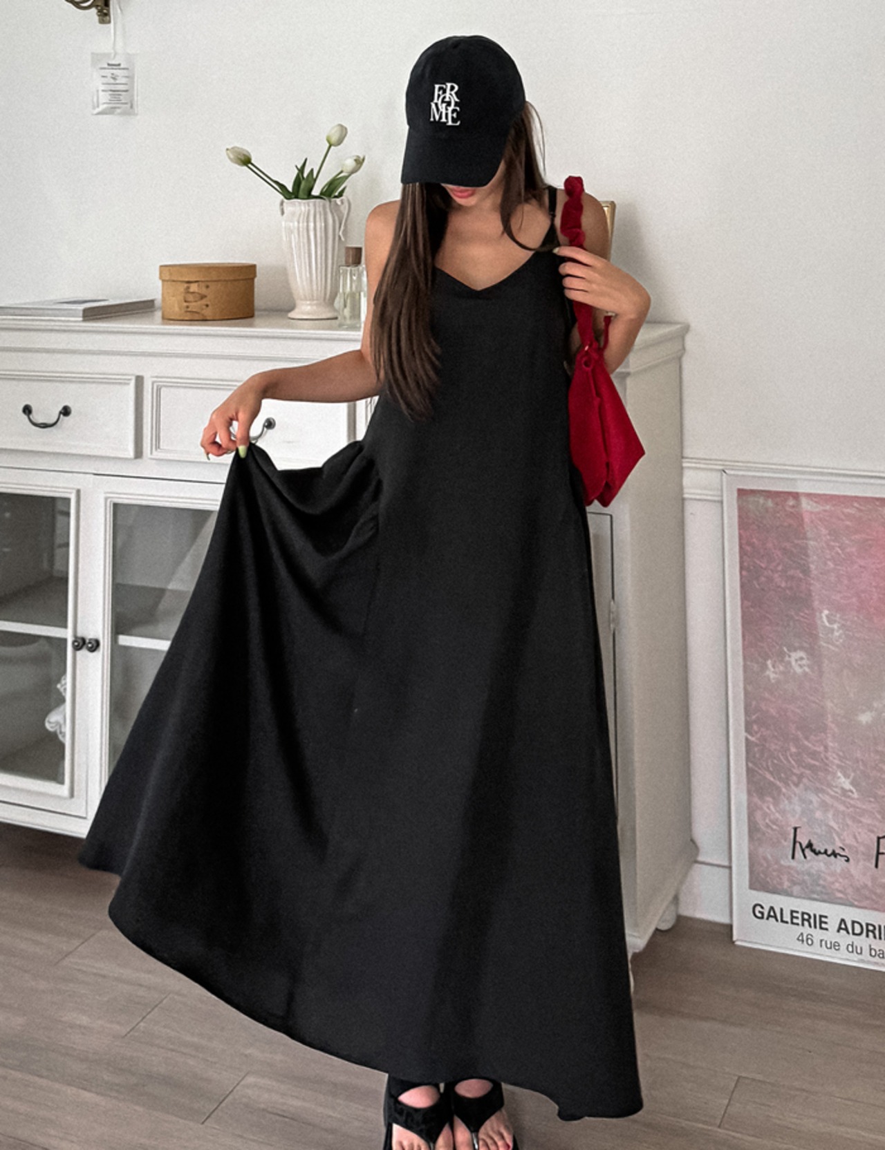 【SALE】Waist-shirring One-piece_3colors