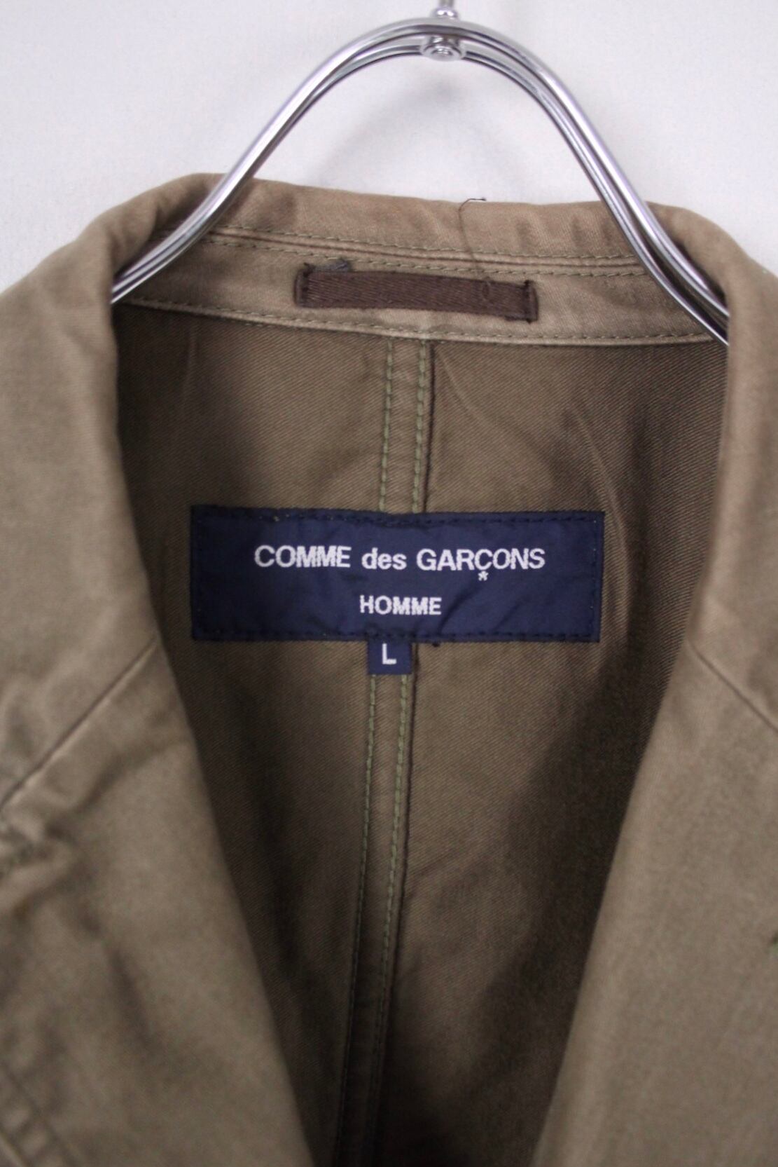 COMME des GARCONS ミリタリーテイスト 立襟ギミック シングル