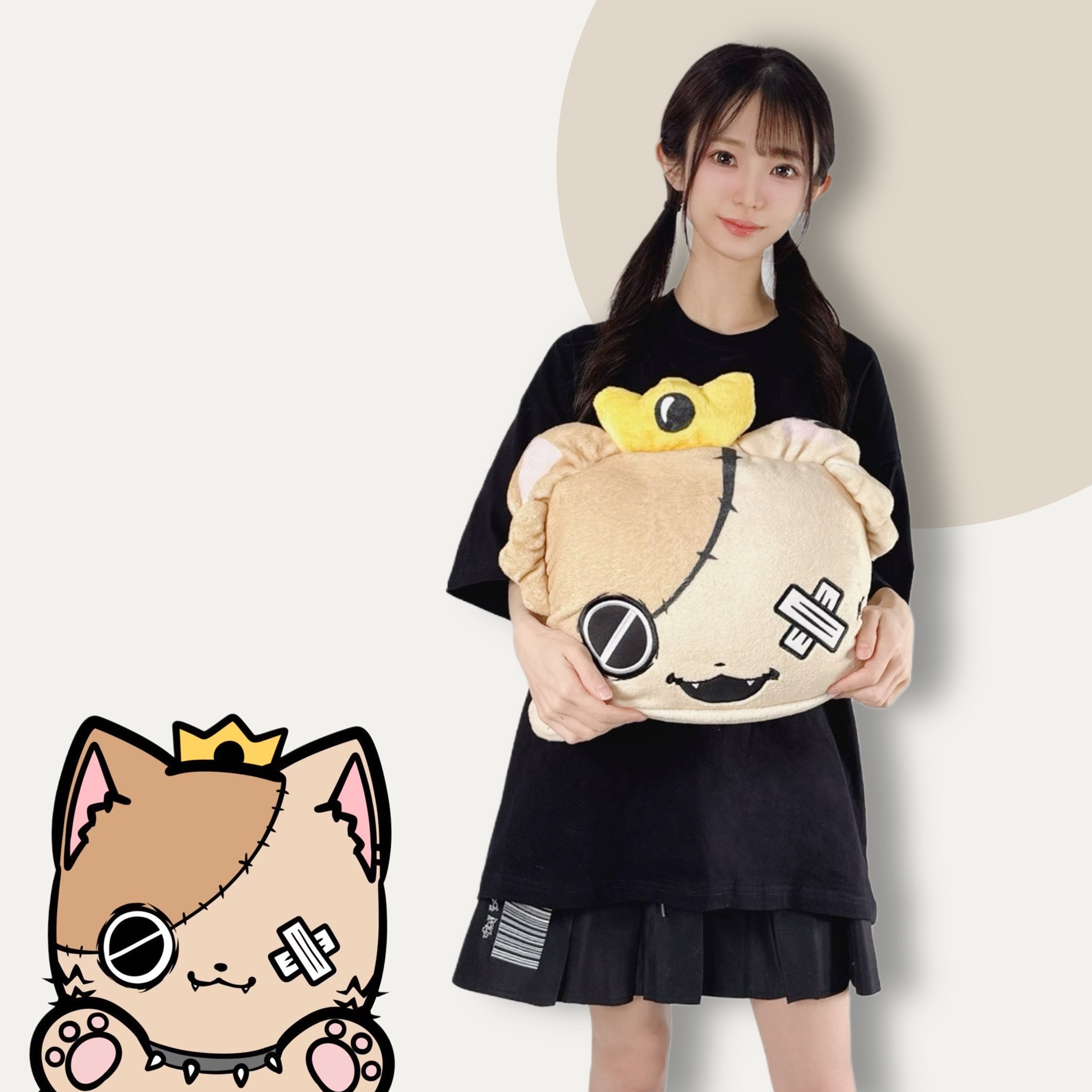 被れるミケ もこもこブランケット【クッション収納可】 | NIER CLOTHING