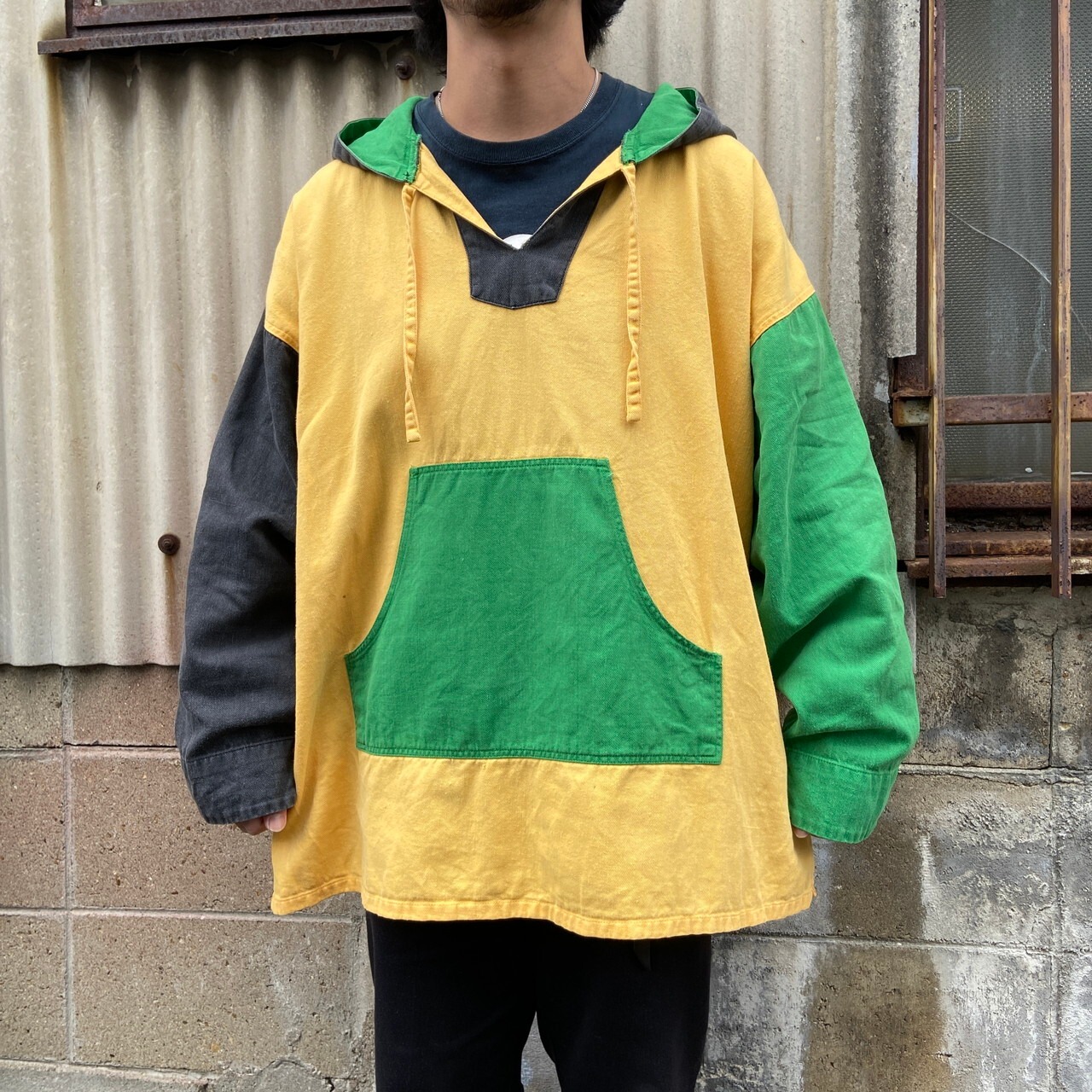 ビッグサイズ 90年代 URBAN ACTIVE クレイジーパターン コットンツイル 