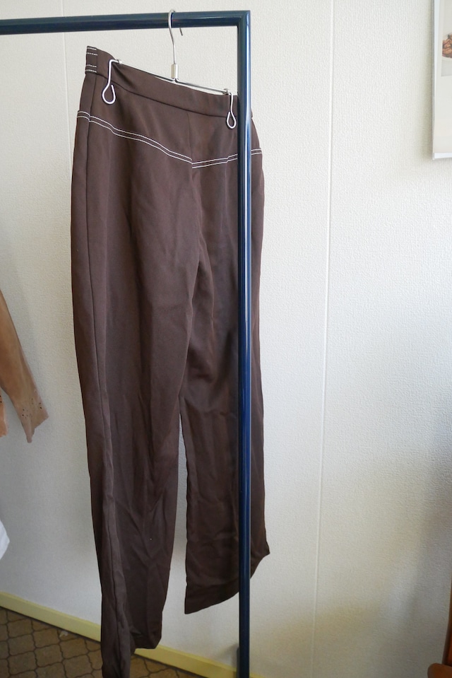70s～ US chocolate stitch flare pants