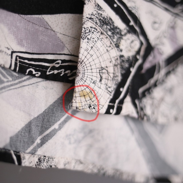 "世界地図" good art pattern loose h/s shirt