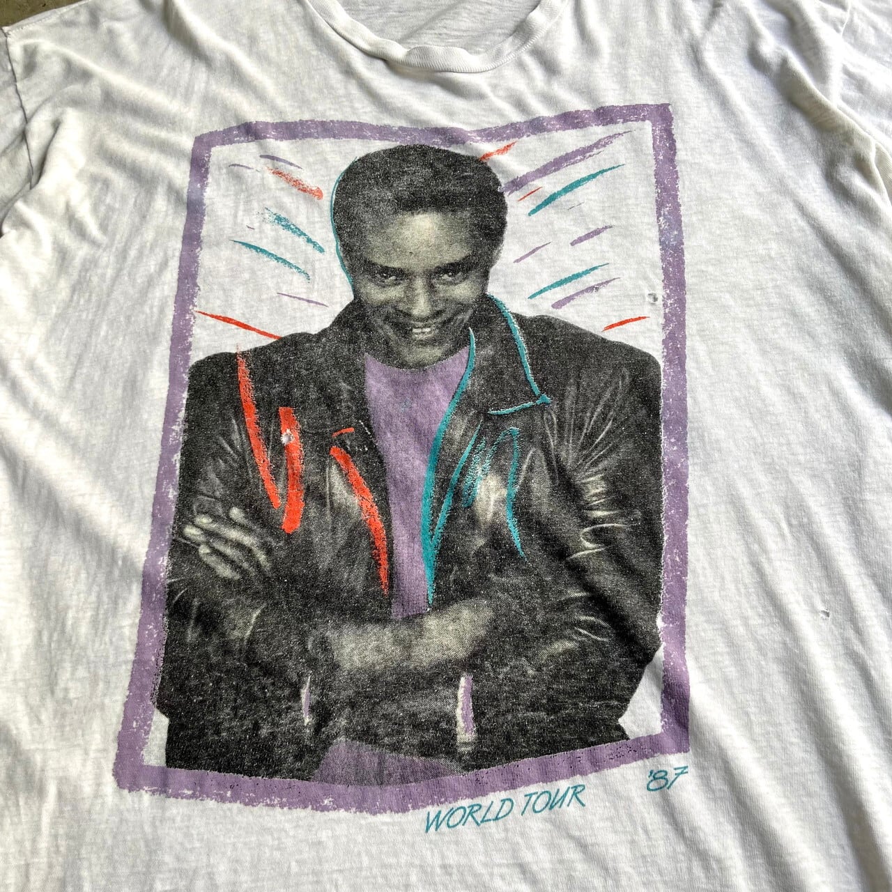 80年代 AL JARREAU CHAKA KHAN TOUR 1987 アーティストTシャツ メンズ