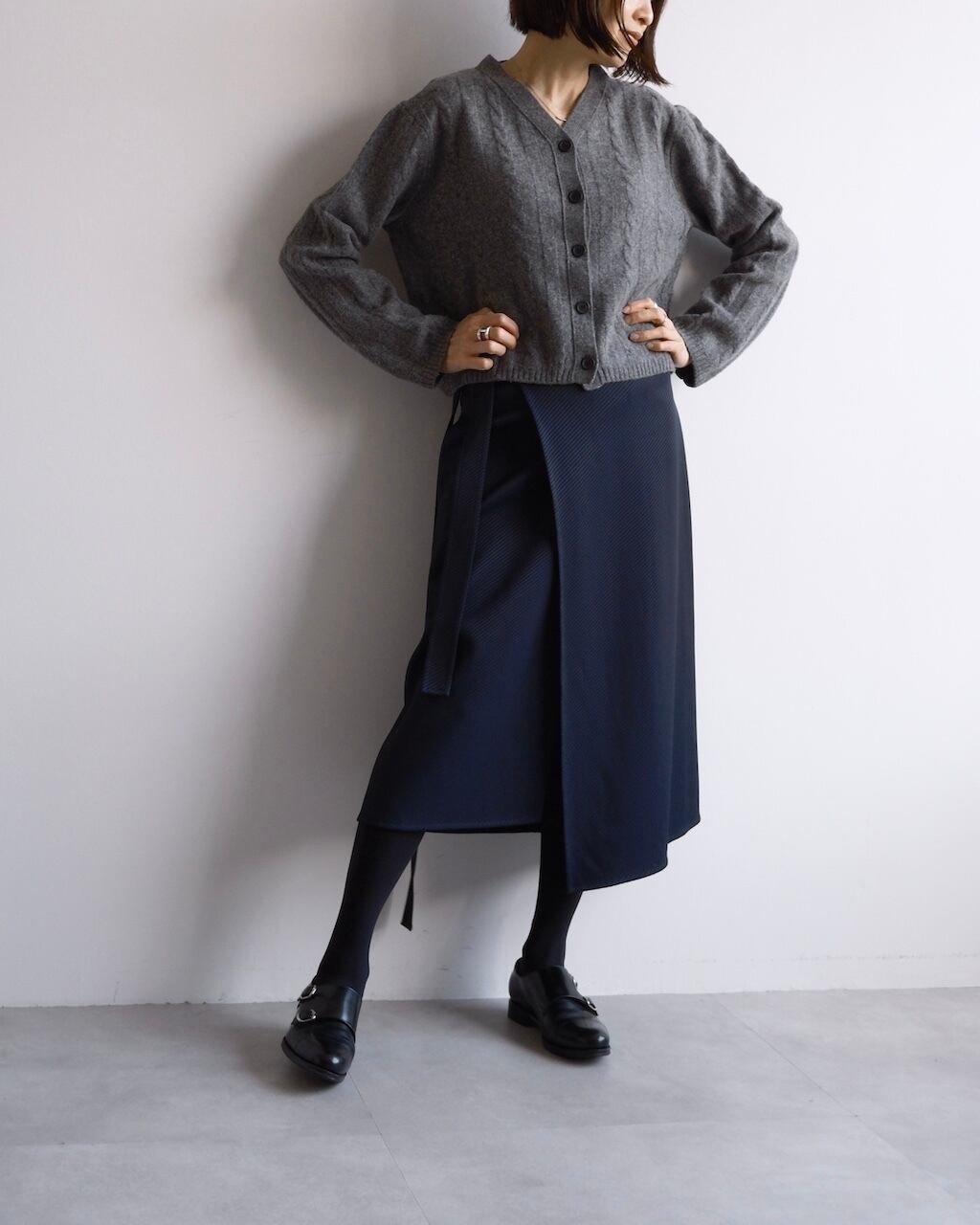 CÉLINE by Phoebe philo CROPPED CABLE KNIT CARDIGAN | dear closet