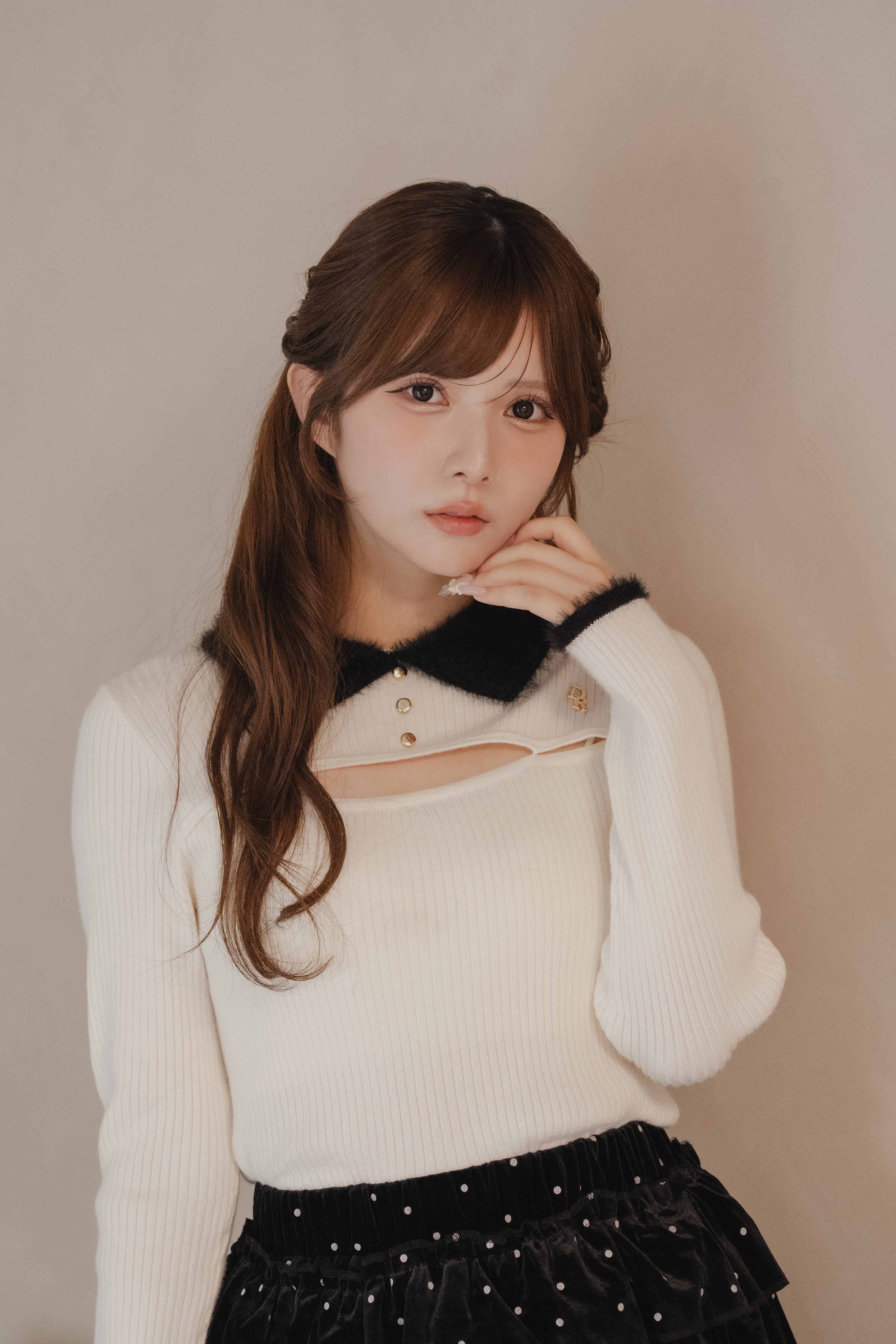 style up polo knit