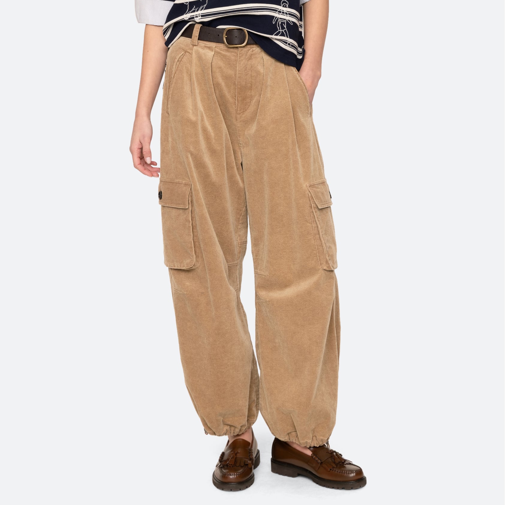 SEA NY GARRETT CORDUROY PANTS KHAKI
