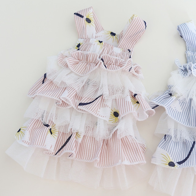 フラワーチュチュワンピース 猫 洋服
