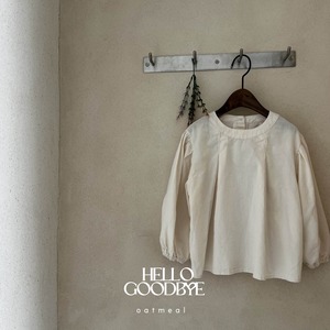 即納)  90-110cm  | Antou blouse（kids） | oatmeal