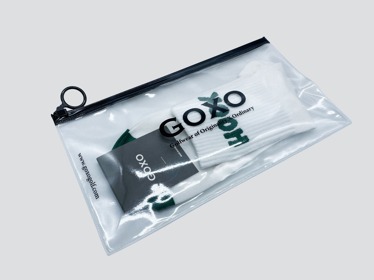 GOXO ゴーエックスオー ゴルフウェア フックスライスカジュアルフィットソックス ユニセックス ホワイト