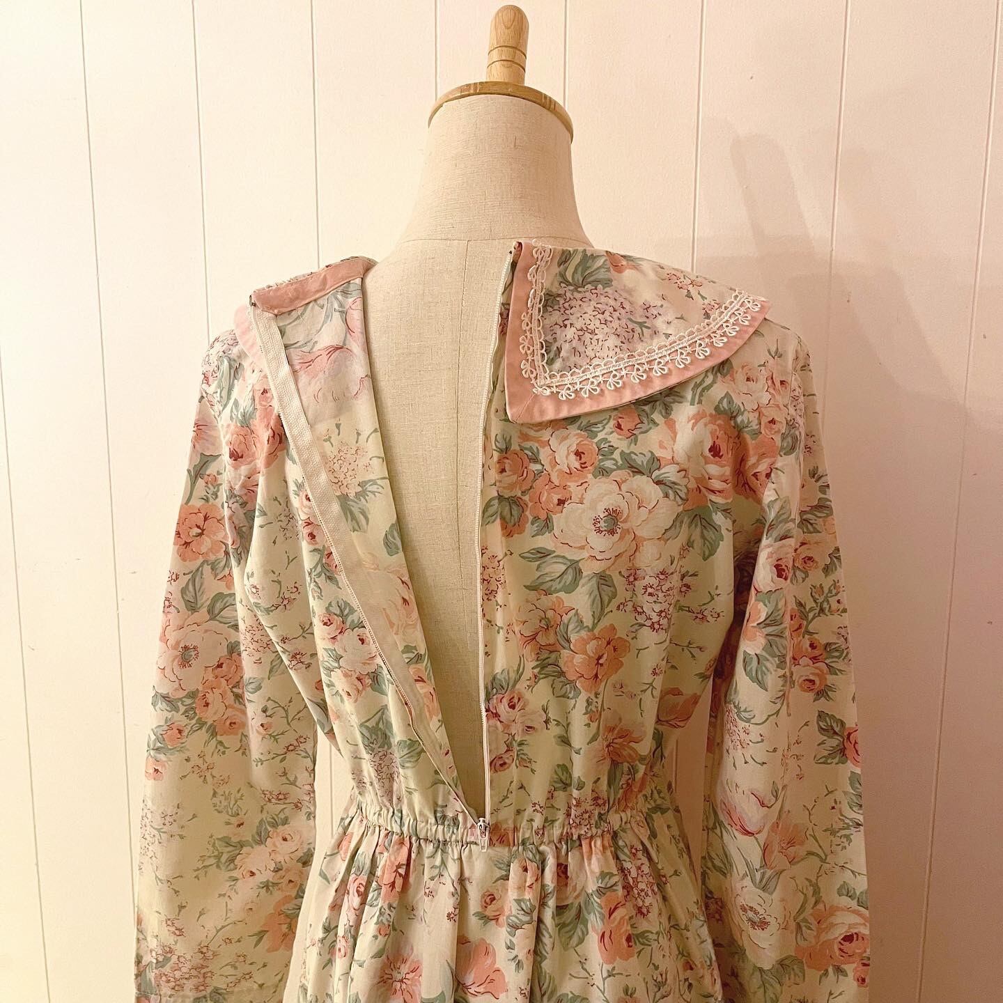 pink flower ribbon lace one-piece