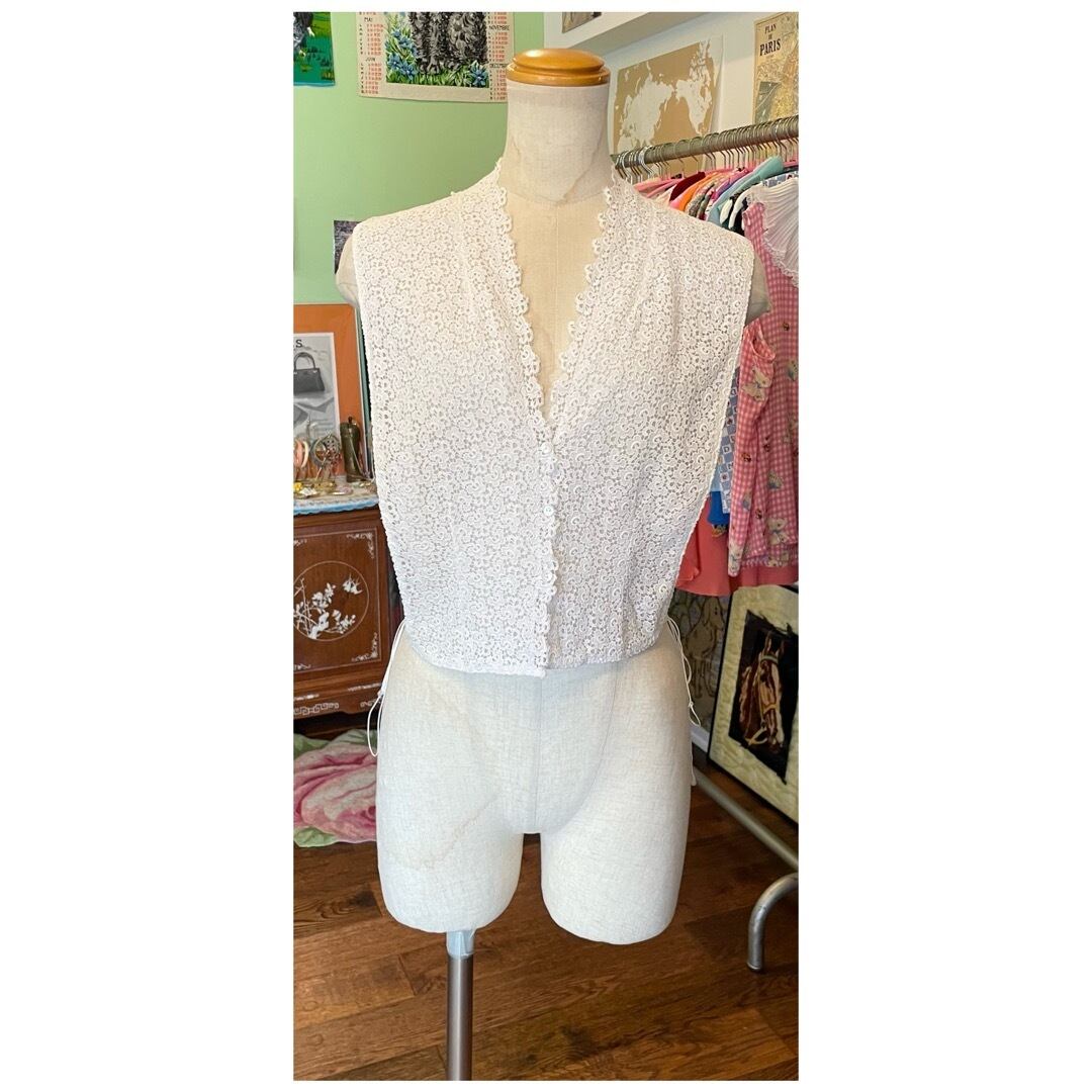 フランス　アンティーク　ヴィンテージ　レース フランス製】ヴィンテージレース はぎれ④ レース daisy ribbons