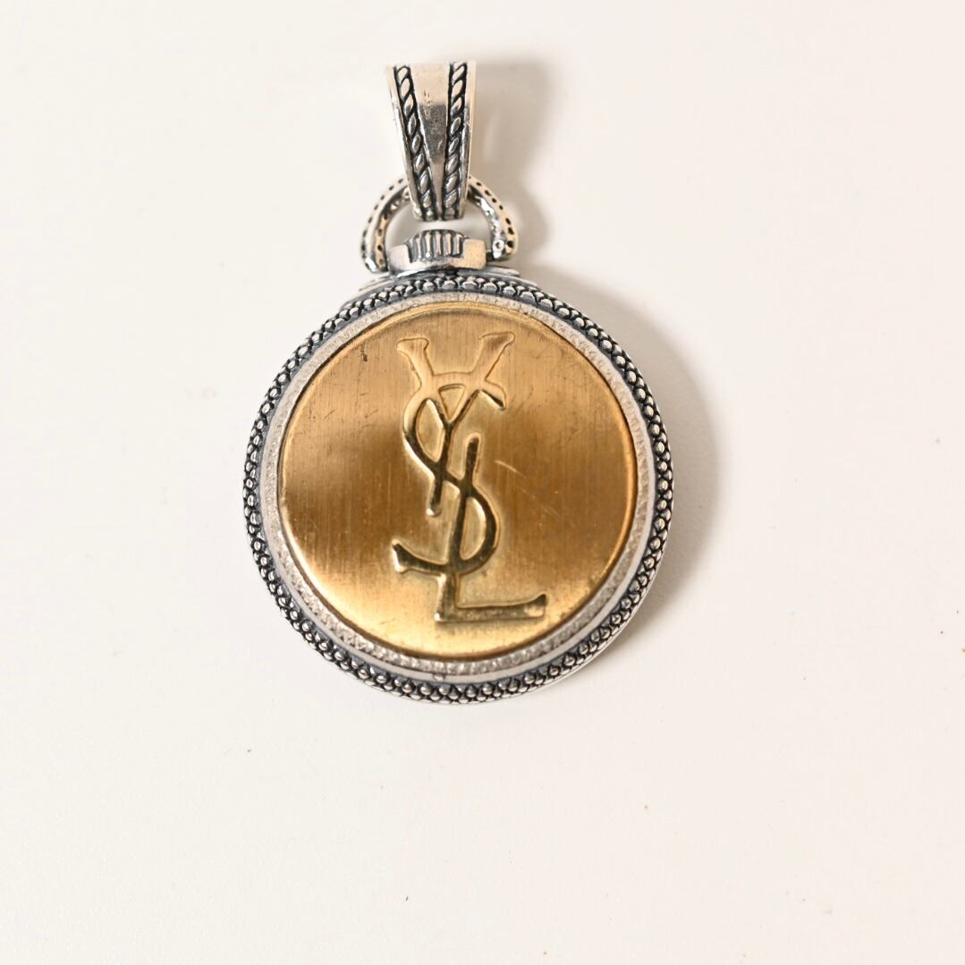2 ラリースミス x ボタンワークス YSL Vintage Button Pendant