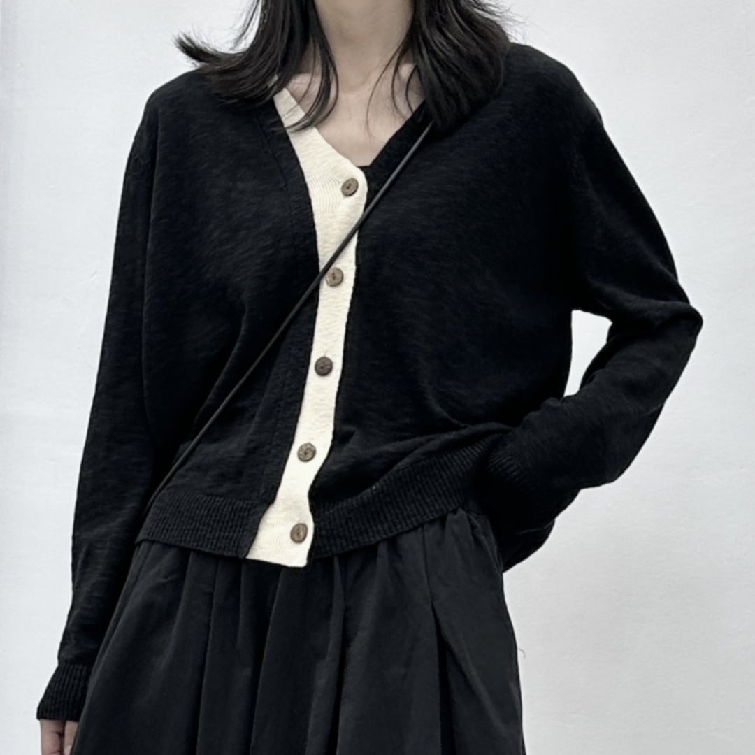 ルネ♡バイカラーカーディガン ルネ♡バイカラーカーディガン