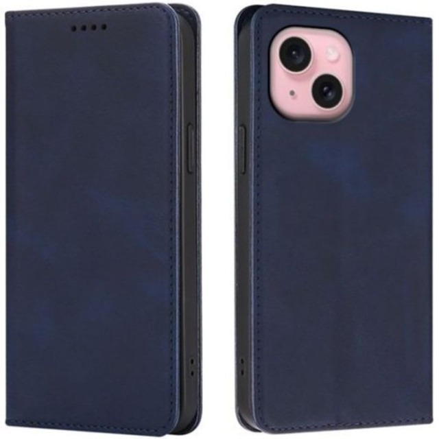 Top HGSM iPhone 15 ケース 手帳型 iPhone 15 ケース カバー スマホケース iPhone 15 アイフォン15/あいふぉん15/いphone15/アイホン15 6.1インチ対応 保護ケース 内蔵マグネット開閉式 カードポケット 折り畳み式 横置き機能 便利 耐衝撃 携帯ケース ブルー 3623