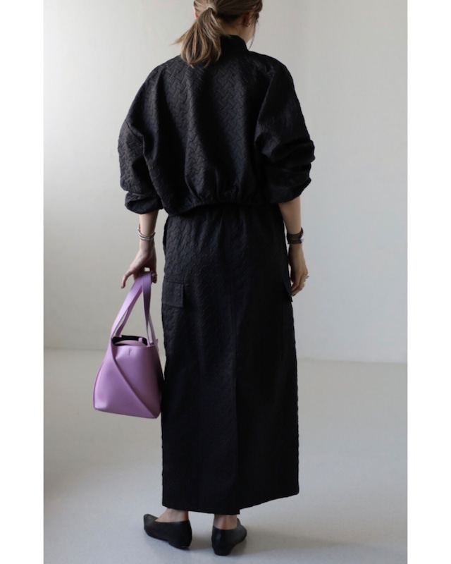 ジャガードジップブルゾン