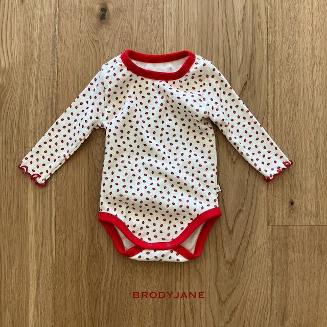 【取寄】brodyjane|jacquard berry 2 bodysuit|ジャカードベリー2ボディスーツ|S-M|baby|26 autumn