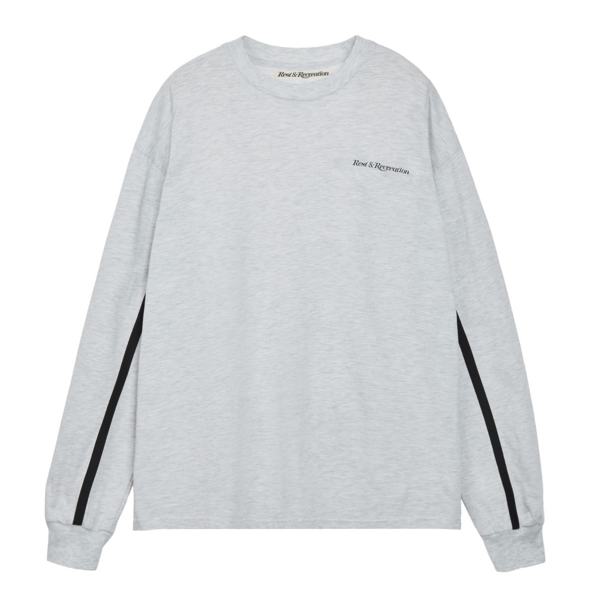[Rest & Recreation] TAPE COLORATION LONG SLEEVE - LIGHT GREY 正規品 韓国 ...