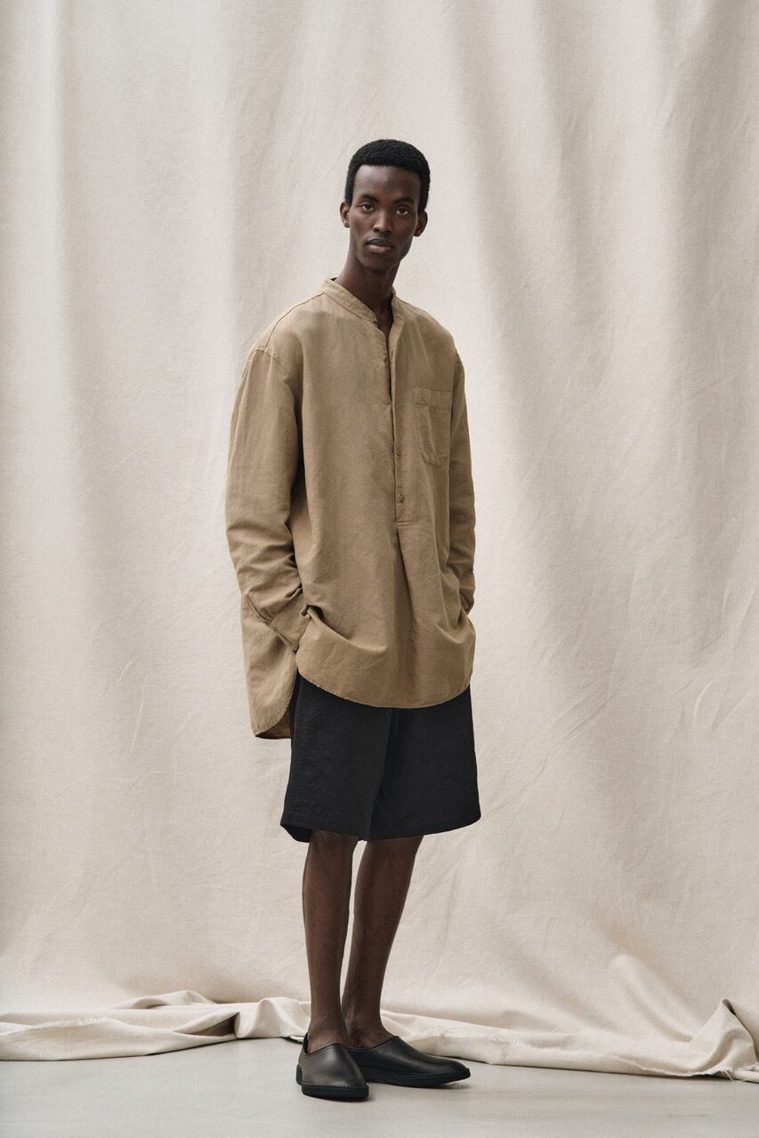 YOKO SAKAMOTO / GRANPA SHIRT COTTON+LINEN PANAMA | 洋服と工芸 omitsu