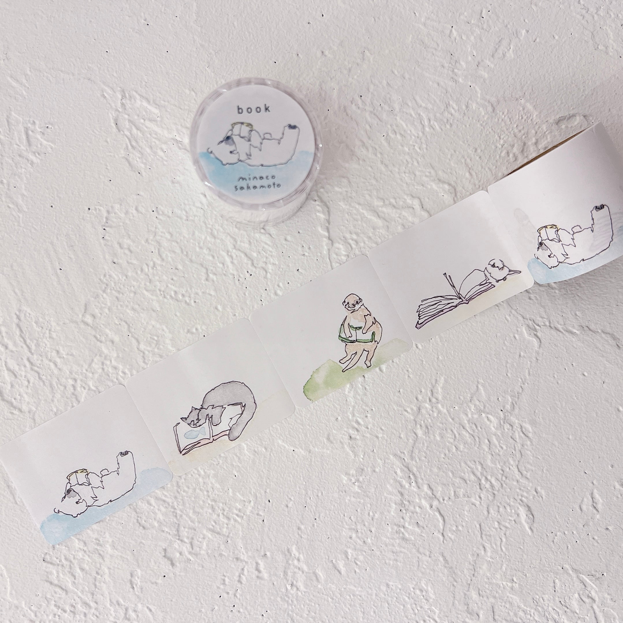 【minaco sakamoto】ロール付箋・book