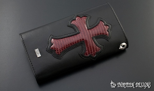 THIRTEEN DESIGNS サーティーンデザインズ KWA-12 CROSS FRAMING LONG WALLET