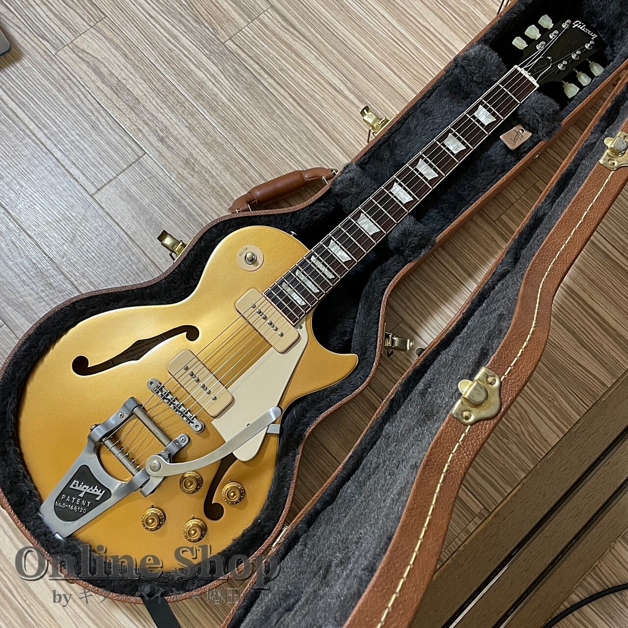 USED 2016 Gibson Memphis ES-Les Paul P90 w/Bigsby Goldtop VOS