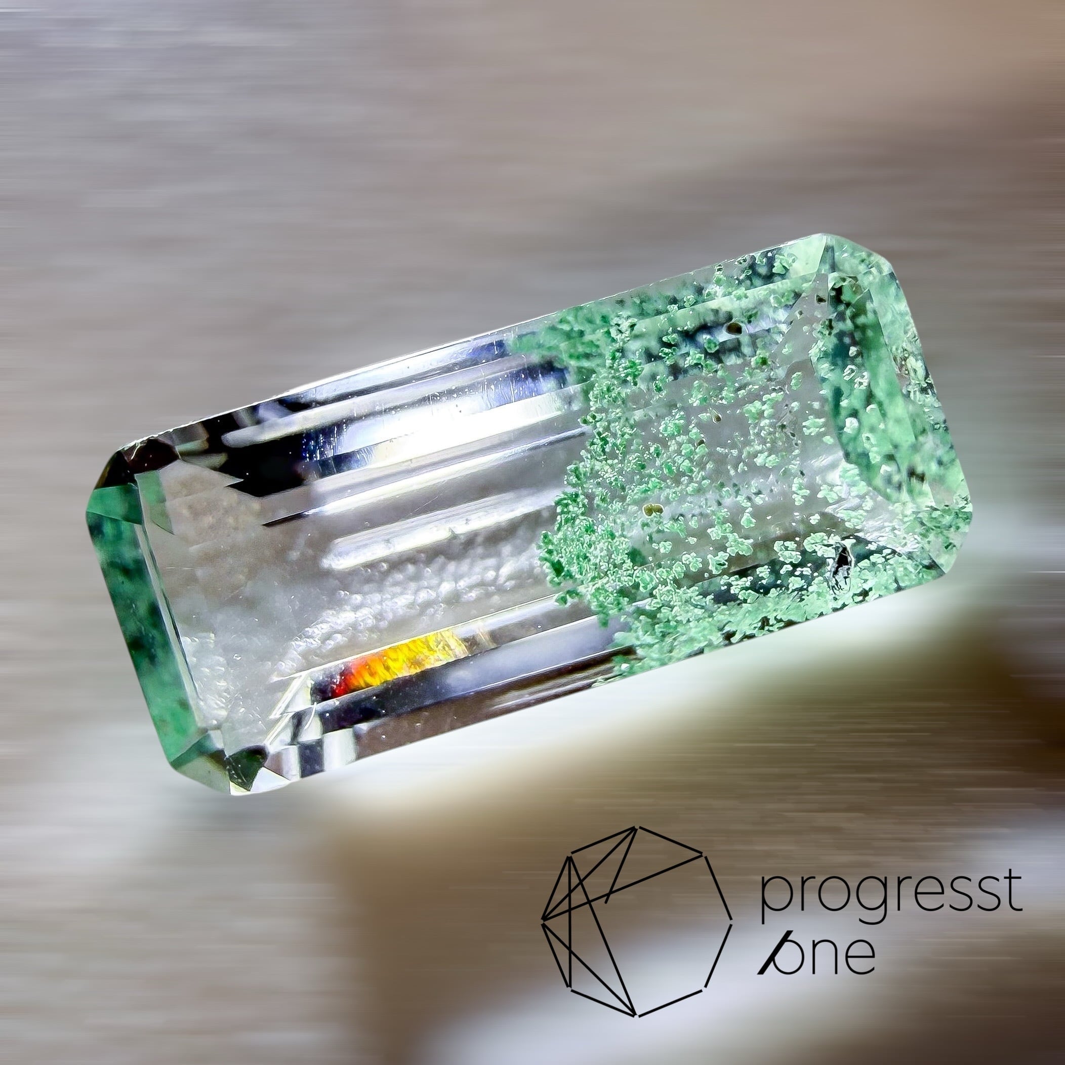 バイカラーゾイサイト0.85ct | progresstone