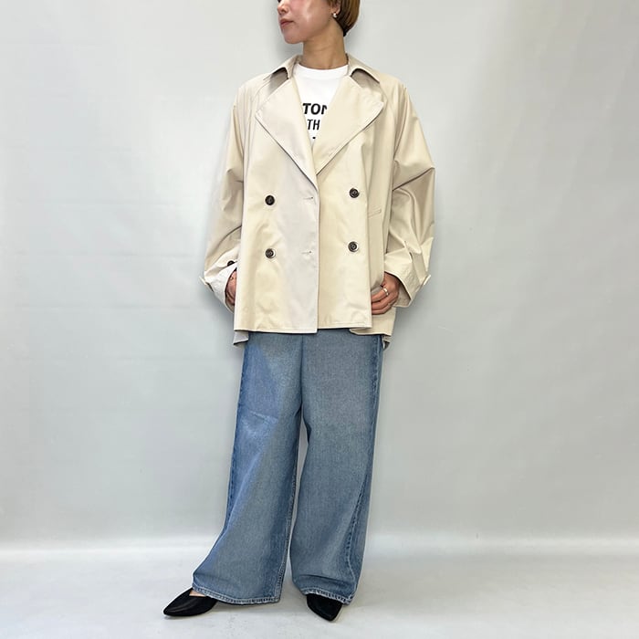 新品 2025年購入 marmors マルモア ショートトレンチ オケージョン marmors マルモア raglan short trench coat 0226107019 2026春夏新作