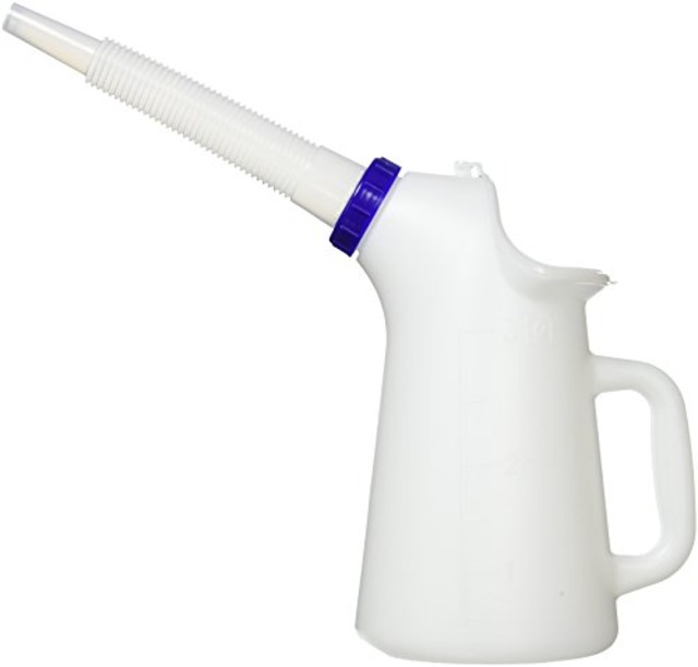 AZ(エーゼット) オイルジョッキ フタ&こし網付き (ポリジョッキ/ポリジョッキー/オイルジョッキ) (3L)