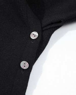 クロスボタンスリムニットセーター 3color A0533