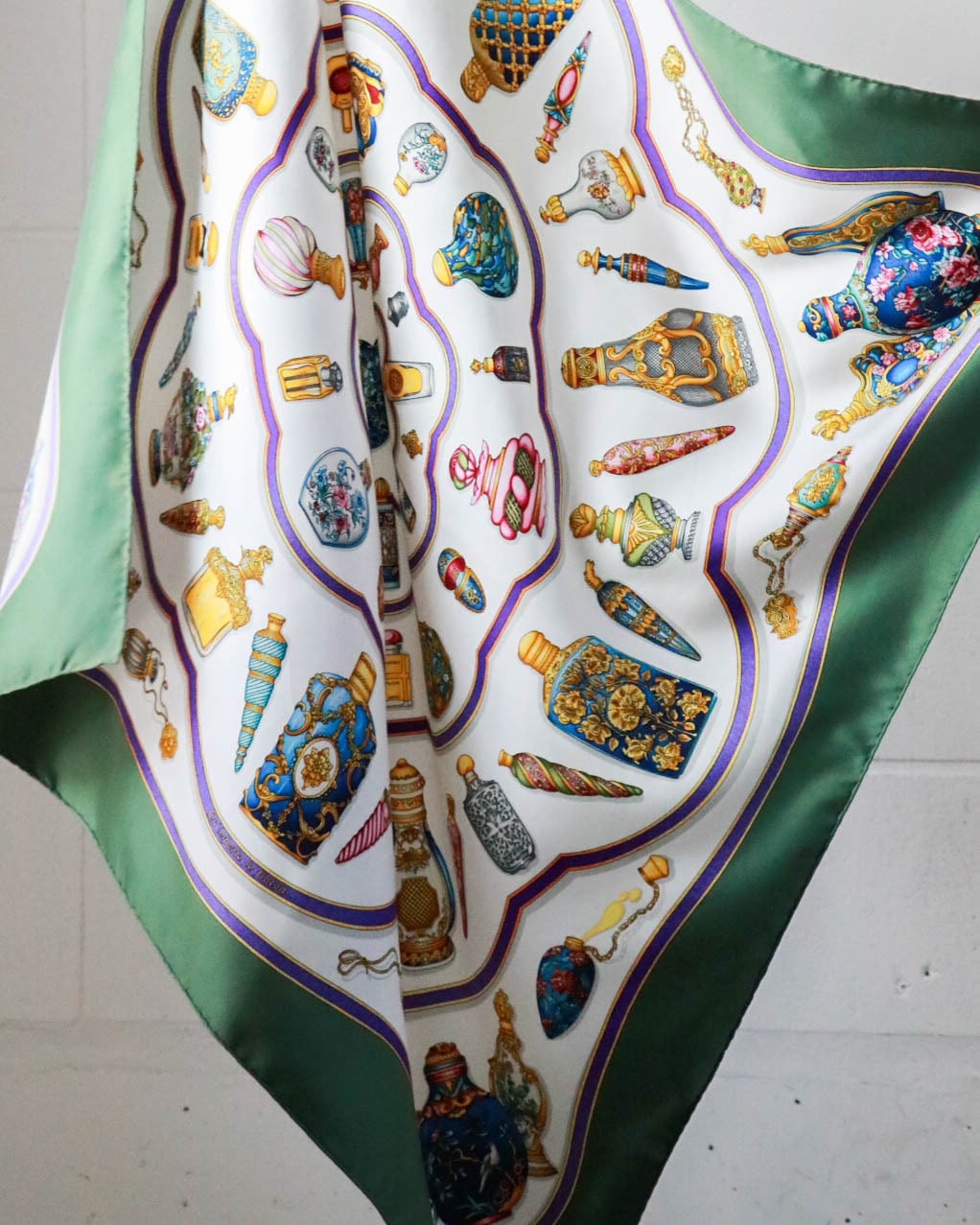 HERMES Perfumeデザイン スカーフ HERMES perfume bottle scarf | VINIVINI ONLINE SHOP