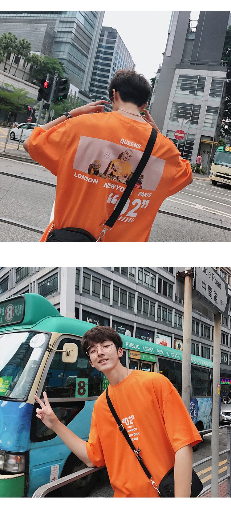 全3色 Tシャツ カットソー プリント カジュアル シンプル