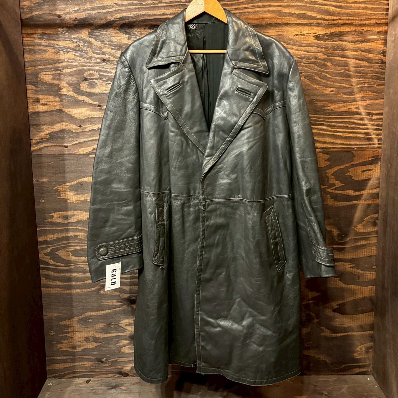 40s GERMANY Vintage レザー コート ライダース ヴィンテージ モーター