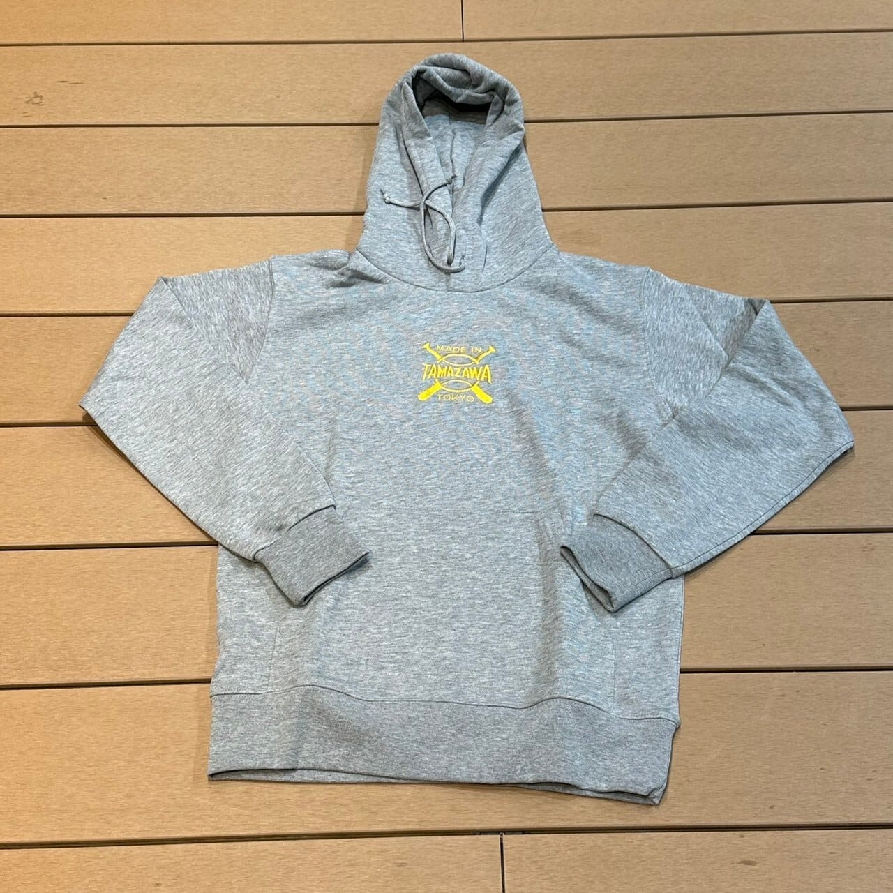 【アパレル】玉澤 オリジナルパーカー グレー ポリエステル素材 裏起毛 品番:TP-210