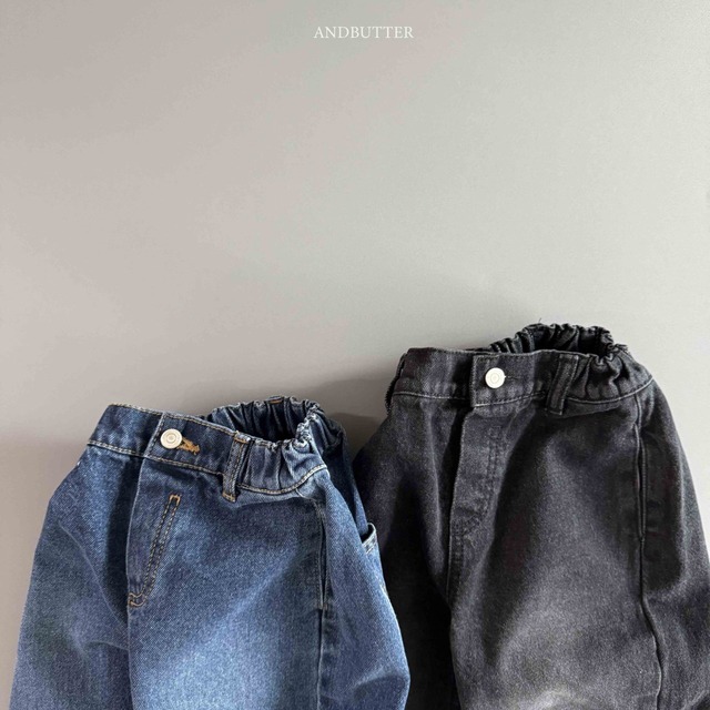 【予約商品】andbutter / Modern Curved denim pants