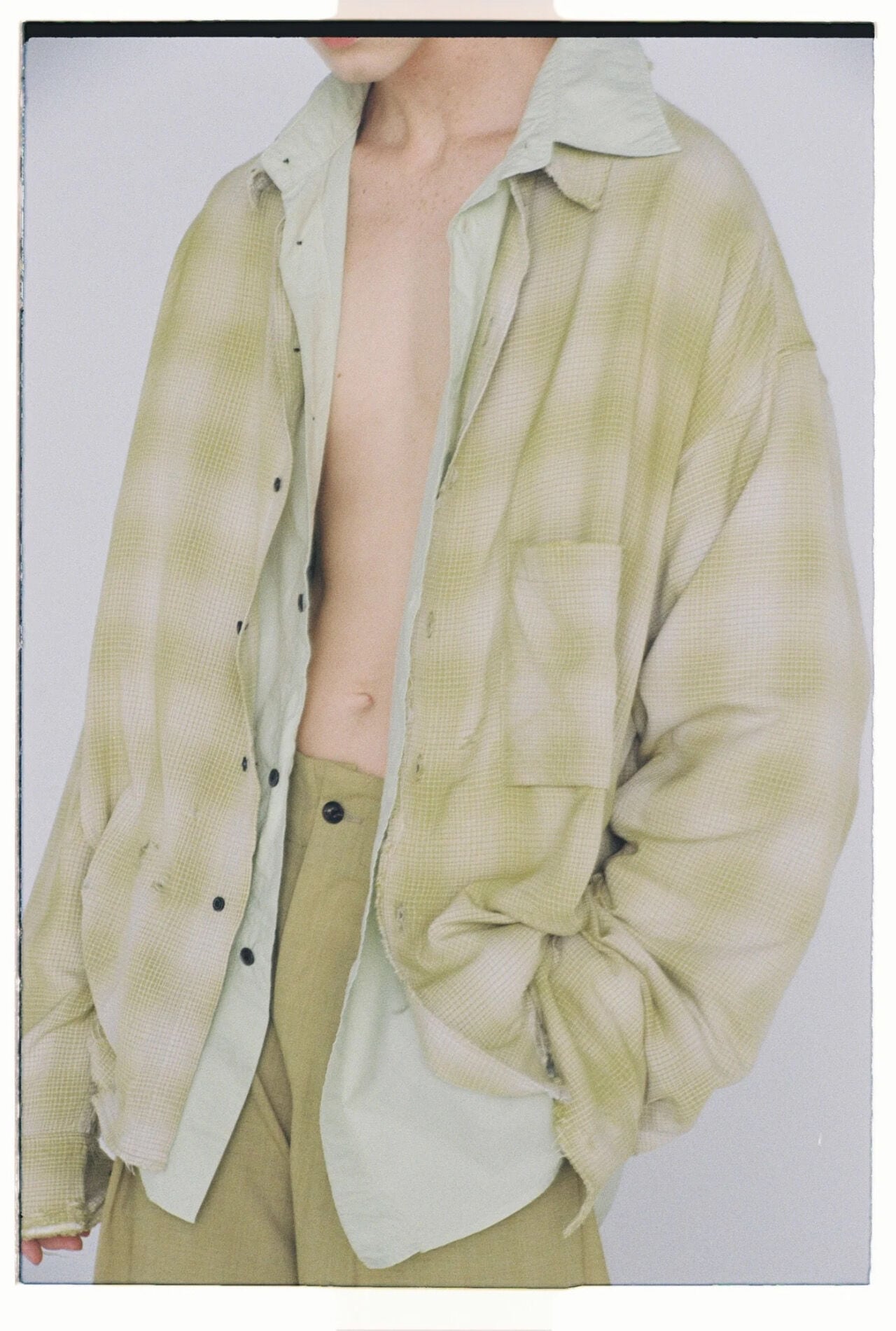 ANCELLM RAYON CHECK SHIRT (YELLOW) ANC-SH14 | IAAAM ONLINE STORE